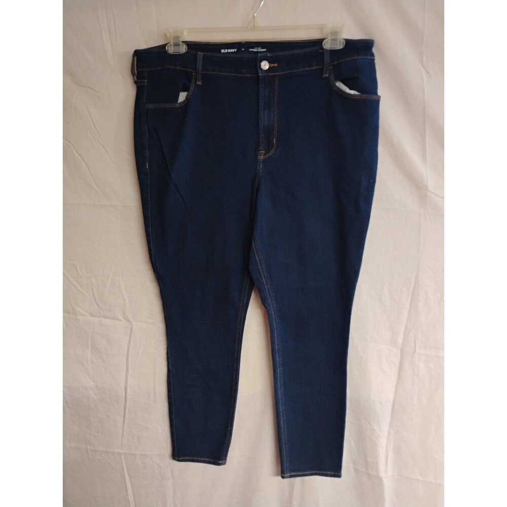 Old Navy Women's Size 18 High Rise Super Skinny Stretch Blue Jeans